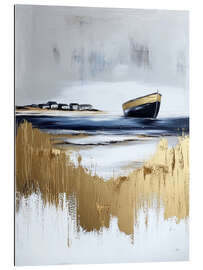 Tableau en plexi-alu Golden bay