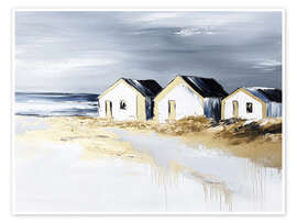 Tableau Three Beach Houses - DejaReve