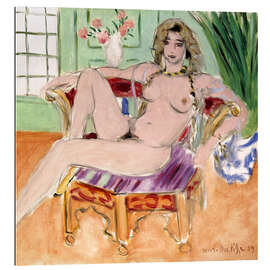 Stampa su plexi-alluminio Seated Odalisque, 1929