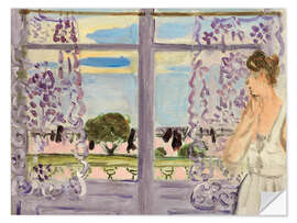 Selvklæbende plakat Woman at the Window, 1919