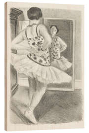 Holzbild Die Tänzerin spiegelt sich im Spiegel, 1927 - Henri Matisse