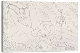 Leinwandbild Sitzende Frau in einem Innenraum, 1929 - Henri Matisse