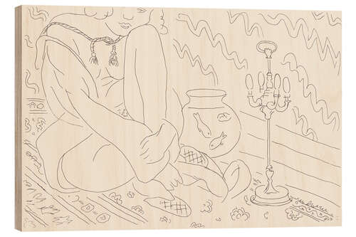 Wood print Seated Woman in an Interior, 1929