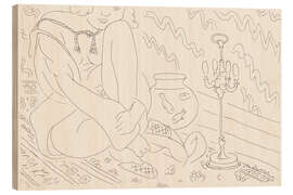 Wood print Seated Woman in an Interior, 1929 - Henri Matisse