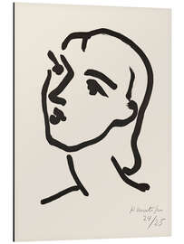 Magnettafel Nadia mit glattem Haar, 1948