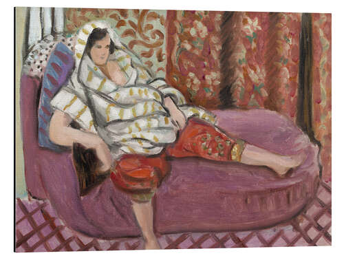 Obraz na aluminium Woman on a Purple Divan, 1921