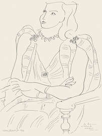 Magnettafel Sitzende Frau, 1942