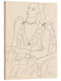 Hout print Seated Woman, 1942