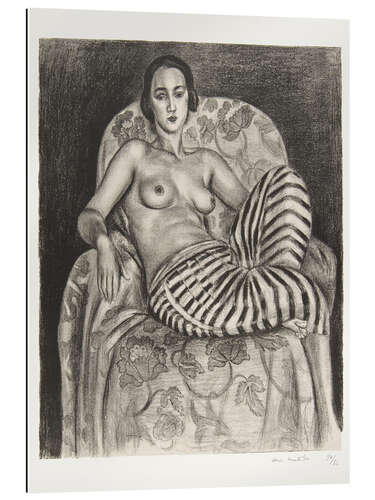 Gallery print Large Odalisque in Striped Pantaloons, 1925