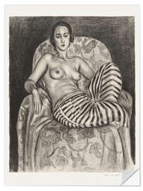 Wall sticker Large Odalisque in Striped Pantaloons, 1925