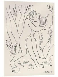 Acrylglasbild Orpheus und seine Lyra, 1945