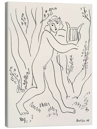 Canvas print Orpheus and his Lyre, 1945