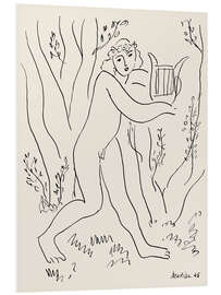 Hartschaumbild Orpheus und seine Lyra, 1945