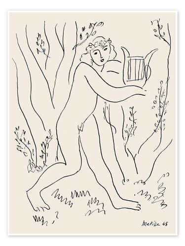 Poster Orpheus and his Lyre, 1945