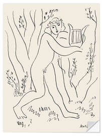 Wandsticker Orpheus und seine Lyra, 1945