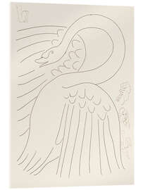 Akryylilasitaulu A Swan (with etched "Remarques"), 1932