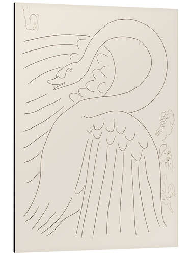 Aluminium print A Swan (with etched "Remarques"), 1932