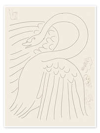 Wall print A Swan (with etched "Remarques"), 1932 - Henri Matisse