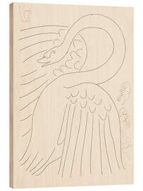 Wood print A Swan (with etched "Remarques"), 1932