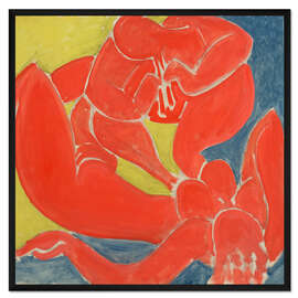 Gerahmter Kunstdruck Nymphe und roter Faun, 1939