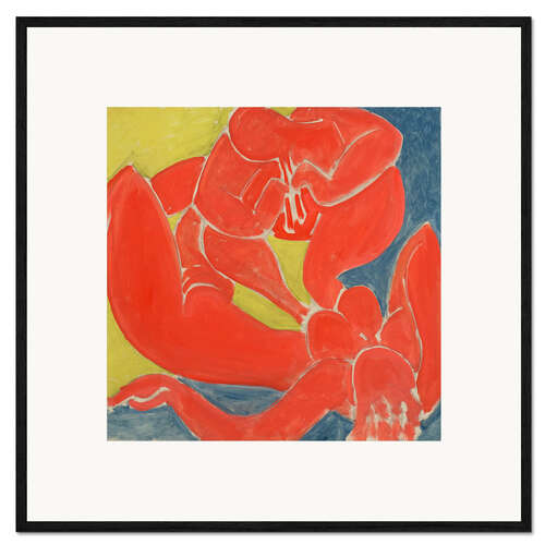 Gerahmter Kunstdruck Nymphe und roter Faun, 1939