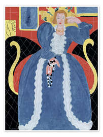 Poster Woman in Blue, 1937