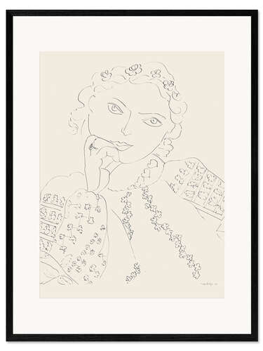 Innrammet kunsttrykk Young Girl, 1937