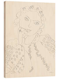 Wood print Young Girl, 1937