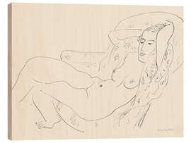 Wood print Female Nude, Arms Raised, 1931 - Henri Matisse