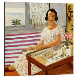 Magnettafel Frau sitzt an ihrem Schminktisch, 1924