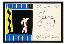 Gerahmter Kunstdruck Der Clown und Titelblatt, Jazz, 1947