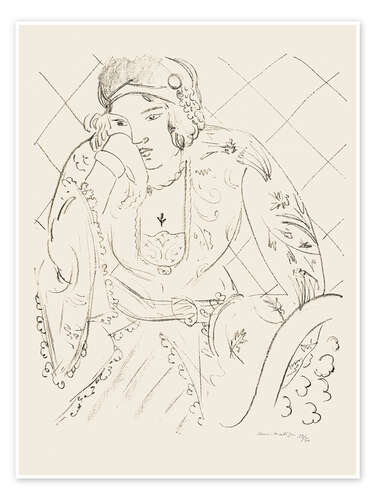 Poster Oriental with three-leaf cross, 1929