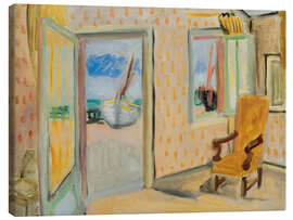 Canvas print Interior view, open door, c920