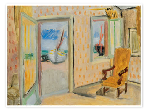 Poster Interior view, open door, c920