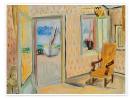 Obraz Interior view, open door, c920 - Henri Matisse