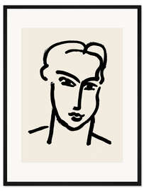 Gerahmter Kunstdruck Großer Kopf von Katja, 1951