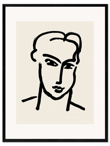 Framed art print Large Head, Katia, 1951