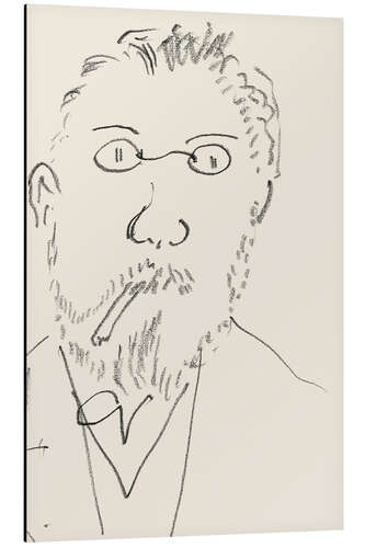 Aluminium print Self-portrait, 1920