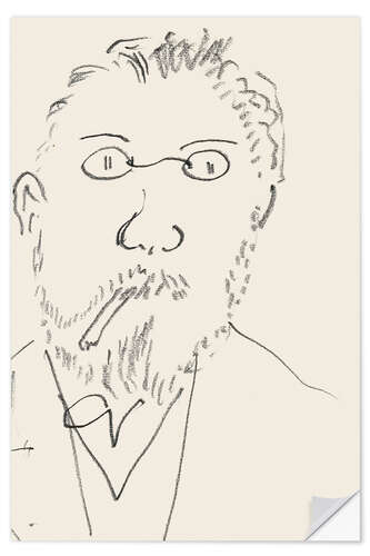 Wall sticker Self-portrait, 1920