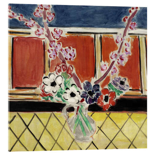 Acrylic print Anemones and Peach Blossoms, 1944