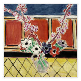 Obraz Anemones and Peach Blossoms, 1944 - Henri Matisse