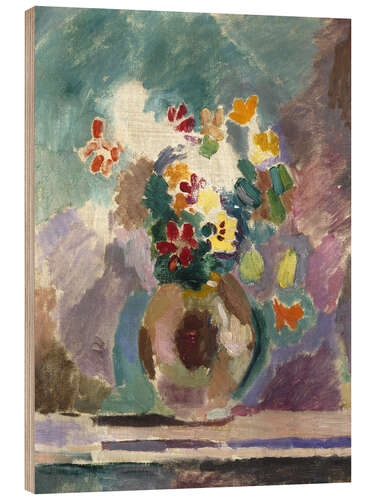 Holzbild Blumen, 1906