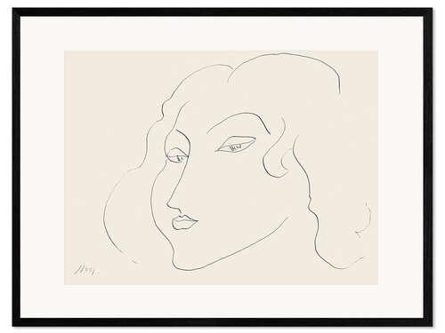 Framed art print Woman's head