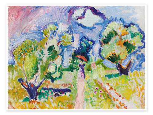 Poster Promenade des Oliviers, 1905