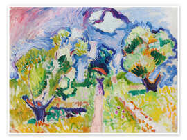 Obraz Promenade des Oliviers, 1905 - Henri Matisse
