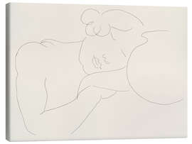 Leinwandbild Junge Frau, die neben einem Einmachglas schläft, 1929 - Henri Matisse