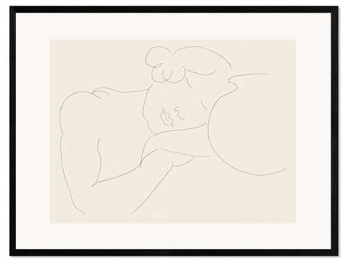 Impressão artística com moldura Young woman sleeping next to a jar, 1929