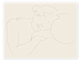 Wall print Young woman sleeping next to a jar, 1929 - Henri Matisse