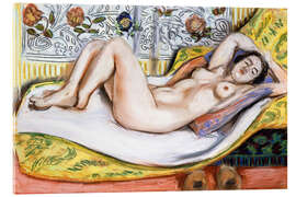 Quadro em acrílico Nude on a Yellow Sofa, 1924 - Henri Matisse