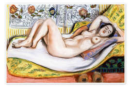 Obraz Nude on a Yellow Sofa, 1924 - Henri Matisse
